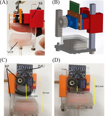 Design of a Wearable Fingertip Haptic Device for Remote Palpation: Characterisation and Interface with a Virtual Environment